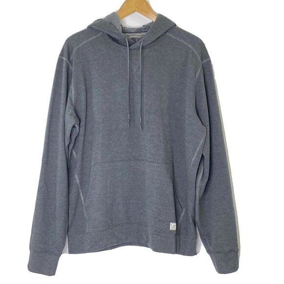 Eddie Bauer Men's size Medium Pullover Hooded Fleece Sweatshirt Hoodie Gray - Picture 1 of 6